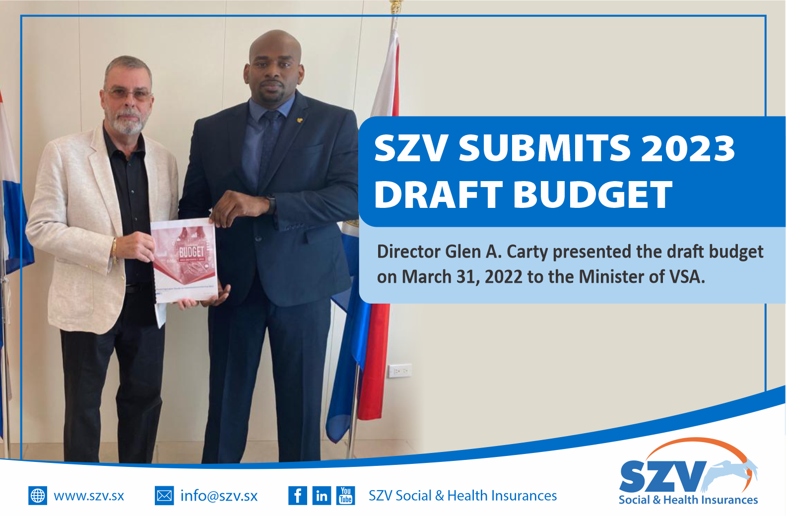 SZV submits 2023 Draft Budget 